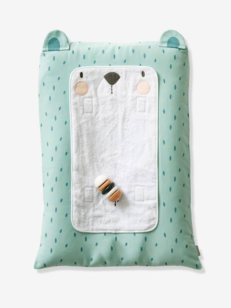 Vertbaudet - Housse matelas à langer Ours vert