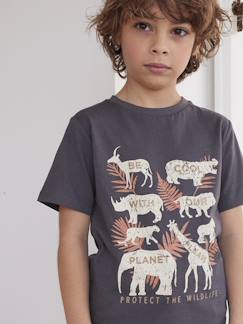 Garçon-T-shirt, polo, sous-pull-T-shirt-T-shirt animaux en pur coton bio garçon