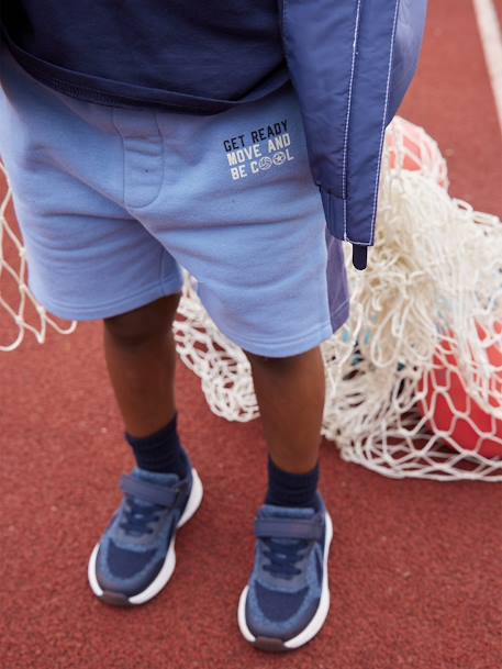 Bermuda sport garçon Oeko-Tex® bleu clair+encre+GRIS MOYEN CHINE 1 - vertbaudet enfant 