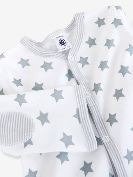 Dors-bien bébé étoiles en coton PETIT BATEAU blanc imprimé 3 - vertbaudet enfant 