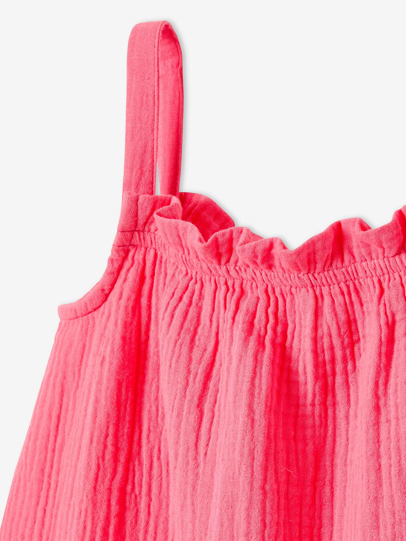 Chemise Blanche à Boutons Pour Fille - Mélange Coton - Manches Longues - Style Élégant - Taille Enfant