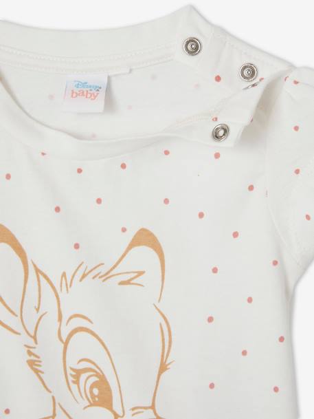 T-shirt bébé fille Disney® Bambi Blanc imprimé 2 - vertbaudet enfant 