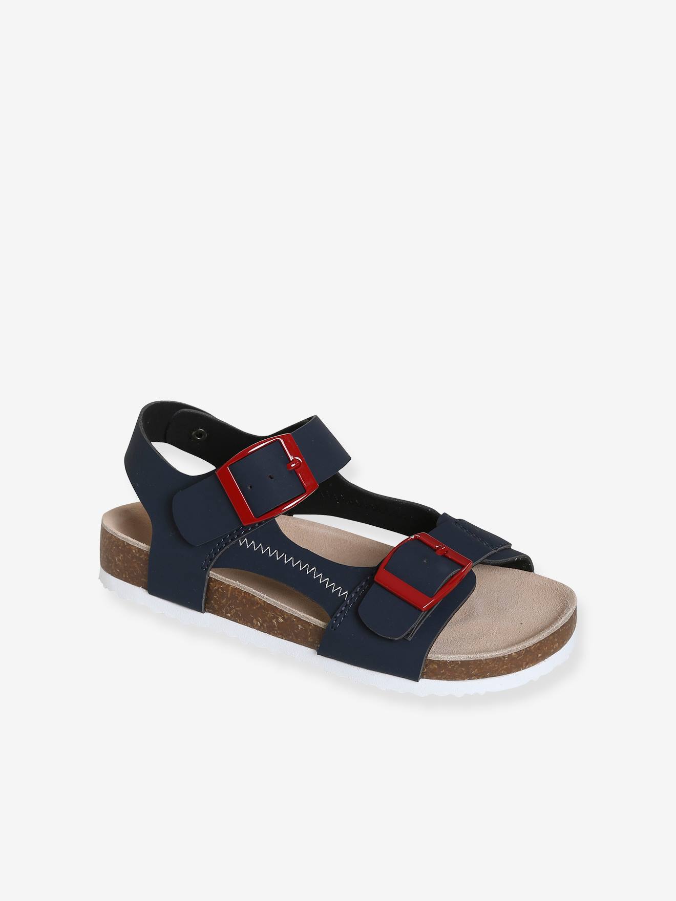 Sandales garçon ouverture totale bleu marine