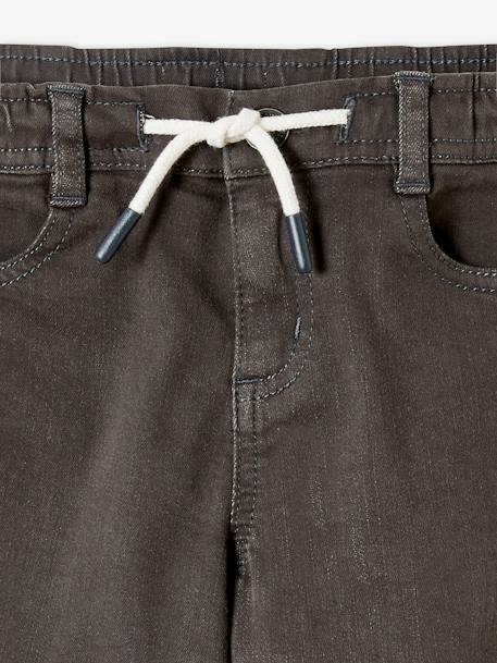 Pantalon slim couleur facile à enfiler garçon Anthracite+BEIGE+BLEU+KAKI+Vert olive 3 - vertbaudet enfant 