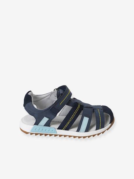 Vertbaudet Sandales scratchées bébé garçon en Cuir Gris 22 Vertbaudet Sandales scratchées bébé garçon en Cuir Gris 22
