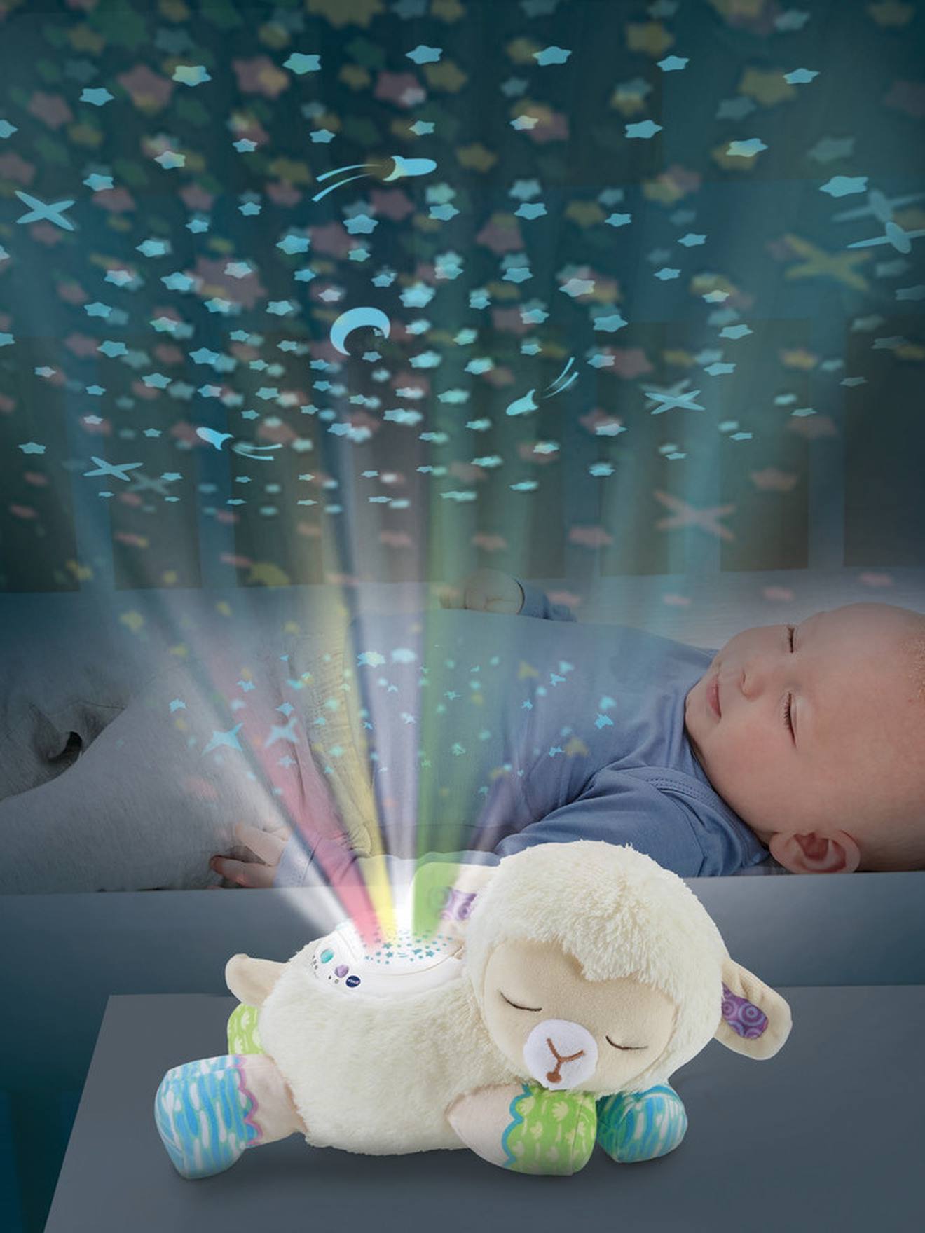 Vtech - Manon, Lumi Mouton Nuit Étoilée 3 En 1 Vtech Blanc