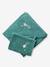 Cape de bain personnalisable et gant de toilette blanc+bleu moyen+framboise+ocre+rose poudré+vert bleuté+vert céladon 35 - vertbaudet enfant 