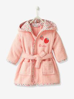 Linge de maison et décoration-Linge de bain enfant-Peignoir de bain bébé personnalisable JARDIN DES ABEILLES
