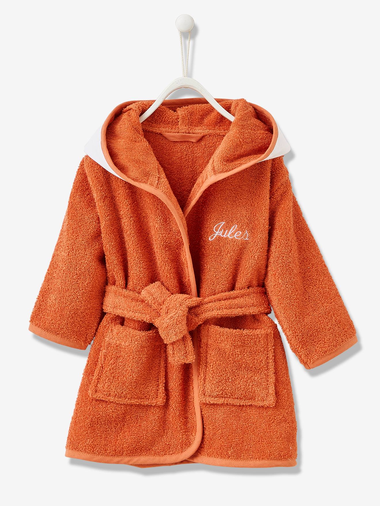 Peignoir de bain bébé Renard orange (Vertbaudet) - Image 2