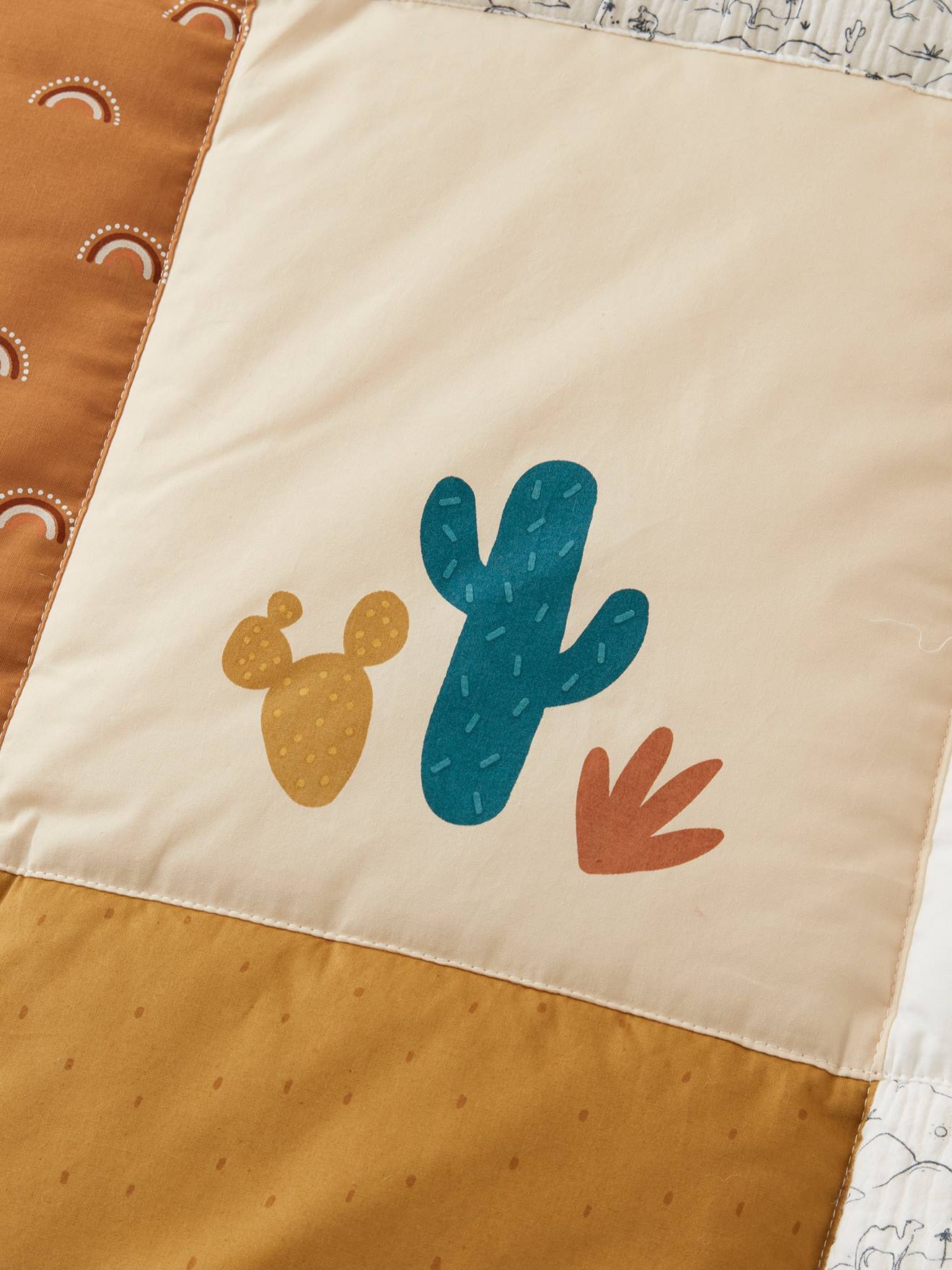 VERTBAUDET Tapis De Sol WILD SAHARA écru/sable 100X100