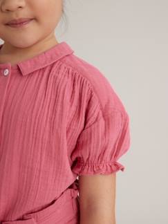 Fille-Chemise, blouse, tunique-Blouse Fille en gaze de coton CYRILLUS
