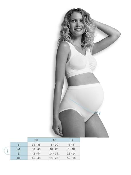 Soutien-gorge grossesse et allaitement sans coutures Carri-gel Blanc+Noir 4 - vertbaudet enfant 
