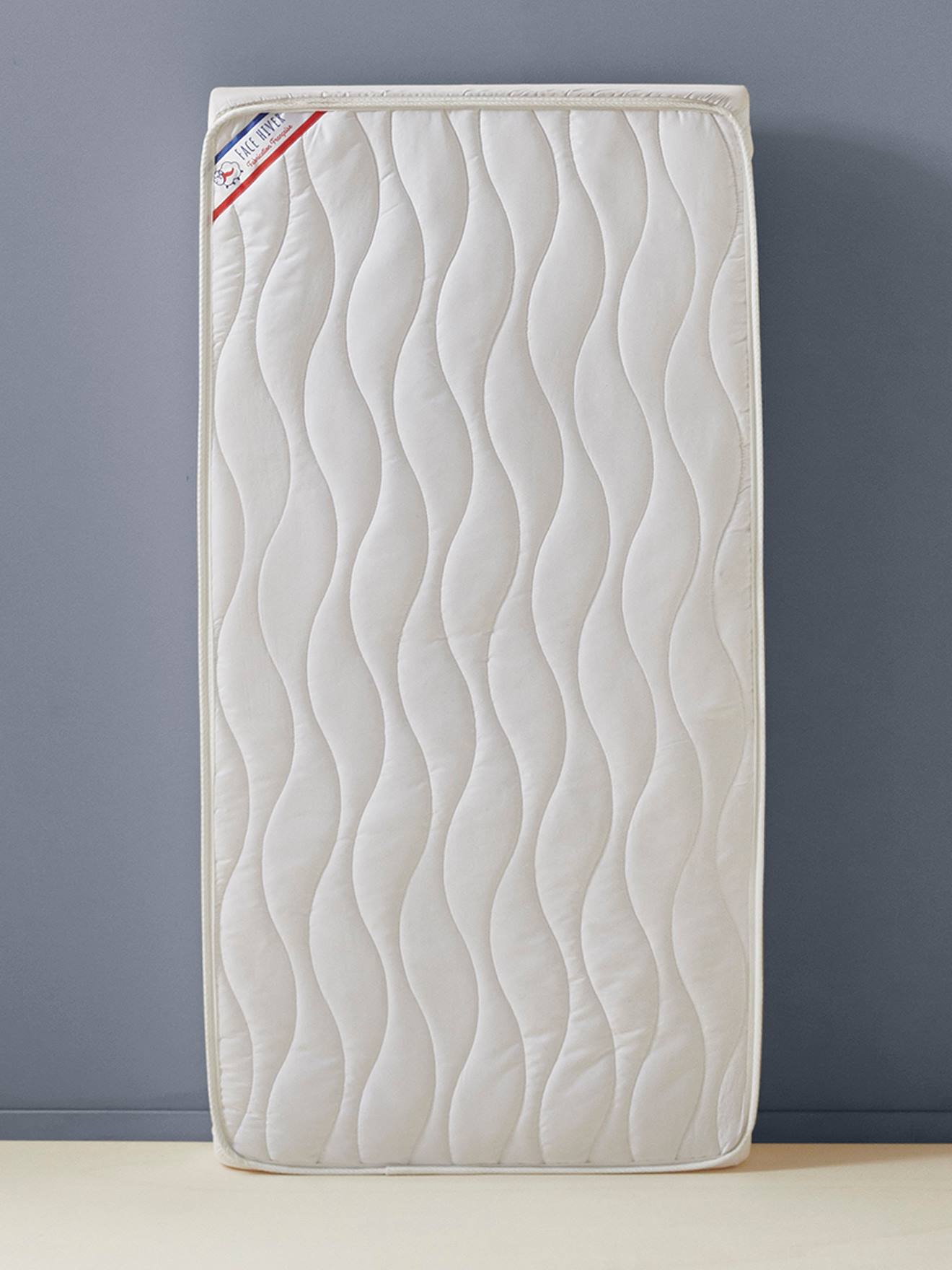 Matelas bébé non traité blanc
