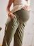 Pantalon chino de grossesse en coton stretch Kaki 9 - vertbaudet enfant 