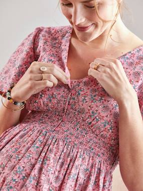 Robe De Grossesse Et D'allaitement Zeta Ville - Col V, Sans Manches, Jersey élastique