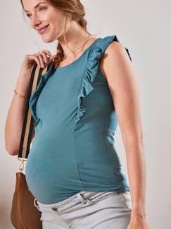 Vêtements de grossesse-Allaitement-Débardeur volanté grossesse et allaitement
