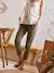 Pantalon chino de grossesse en coton stretch Kaki 2 - vertbaudet enfant 
