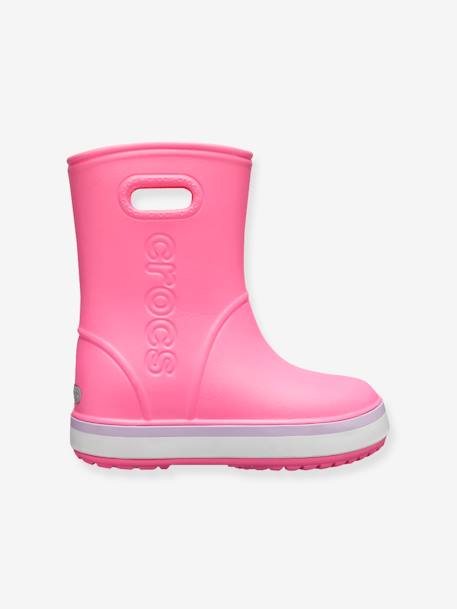 Bottes de pluie enfant Crocband Rain Boot K CROCS(TM) Pink Lemonade / Lavender 2 - vertbaudet enfant 