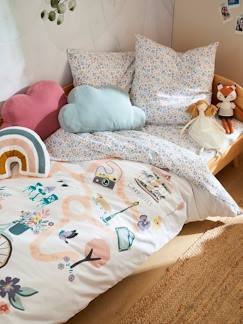 Parure housse de couette + taie d'oreiller enfant PLACE DU LILAS  - vertbaudet enfant