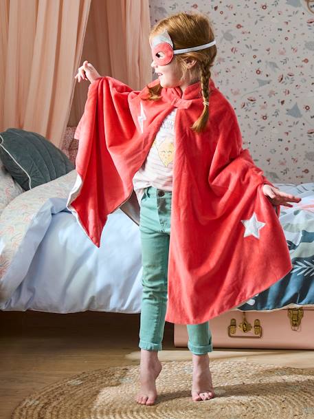 Panoplie déguisement réversible Super héros fille multicolore 3 - vertbaudet enfant 