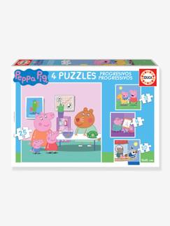 Jouet-Jeux éducatifs-Puzzles-4 Puzzles progressifs Peppa Pig - EDUCA