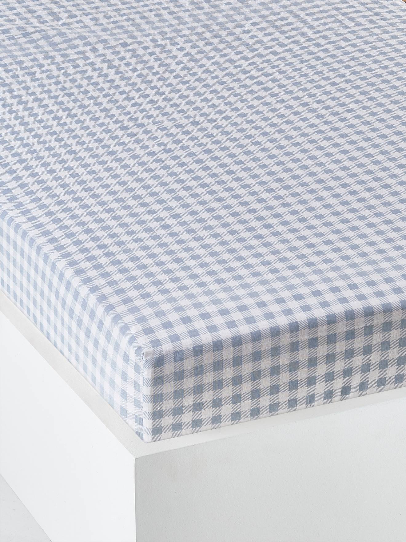Drap-housse bébé LOVELY FARM bleu