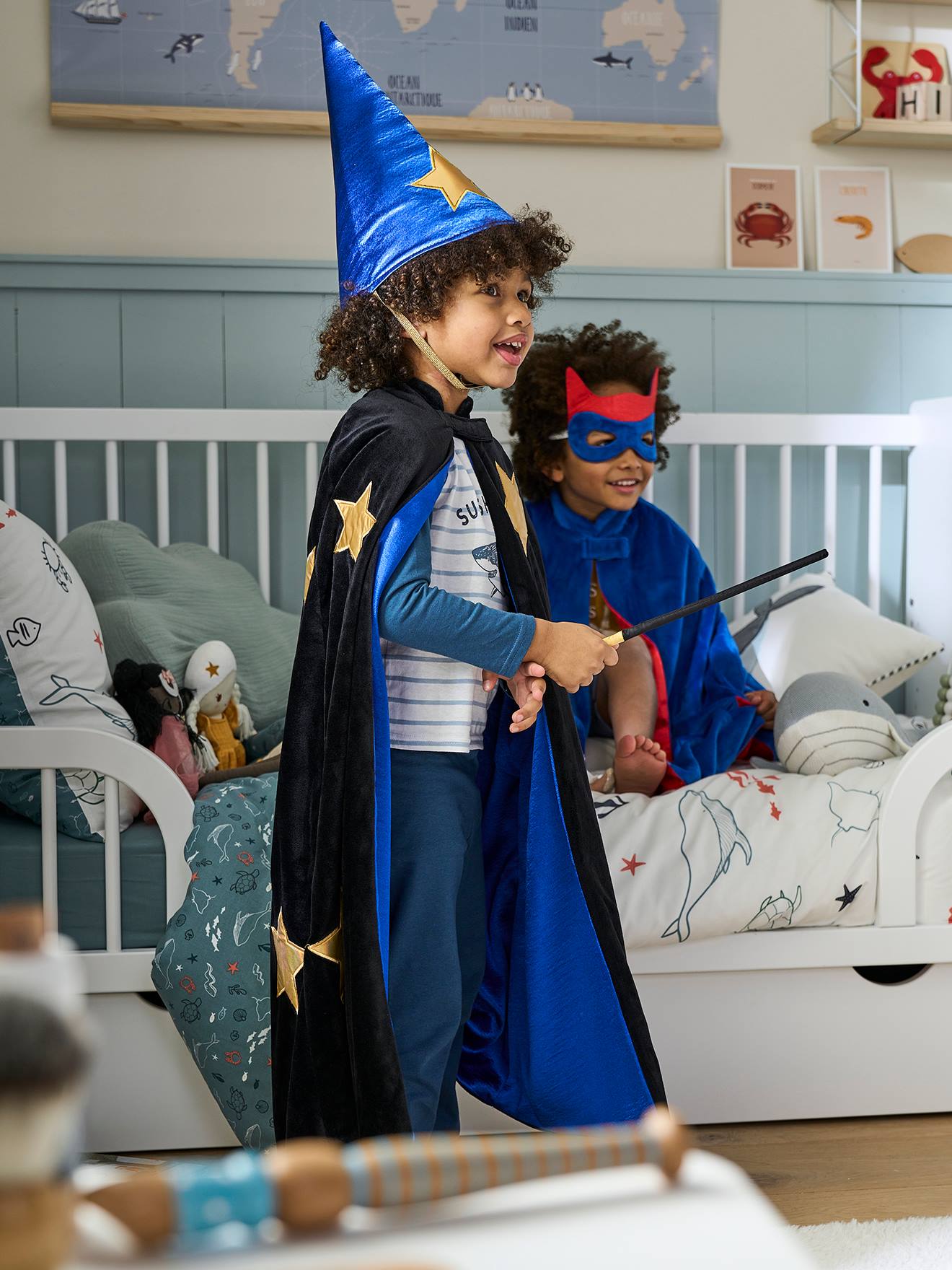 Déguisement Magicien Enchanteur multicolore