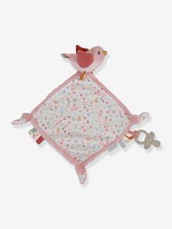 Jouet-Premier âge-Doudous, peluches et jouets en tissu-Doudou carré Oiseau - Flowers & Butterflies - LITTLE DUTCH