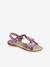 Sandales fantaisie pompons fille rose+violet 11 - vertbaudet enfant 