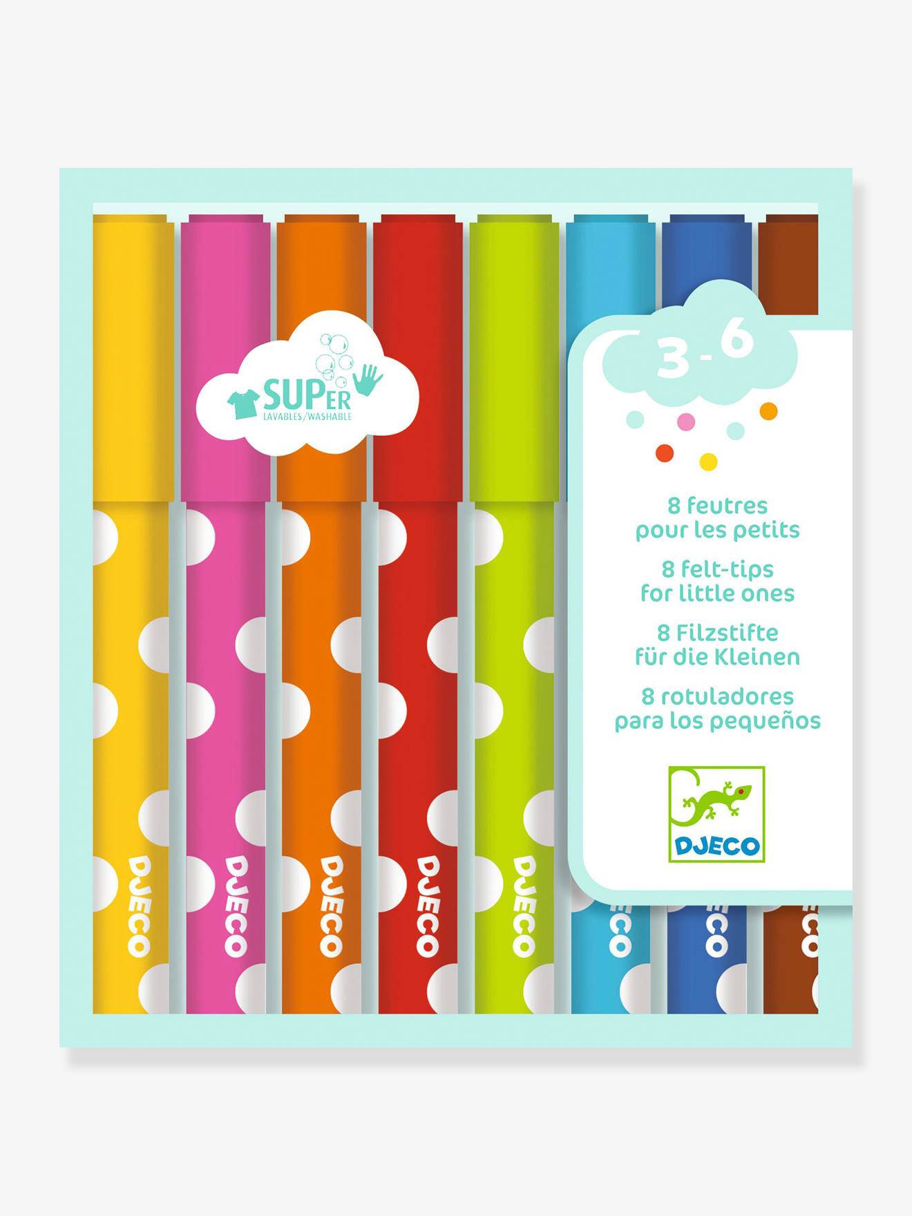 8 feutres pour les petits multicolore