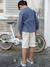 Bermuda garçon cérémonie en coton/lin beige+beige clair+bleu+marine foncé+vert sauge 16 - vertbaudet enfant 