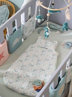 Linge de maison et décoration-Linge de lit bébé-Gigoteuse sans manches en gaze de coton personnalisable SOUS L'OCÉAN
