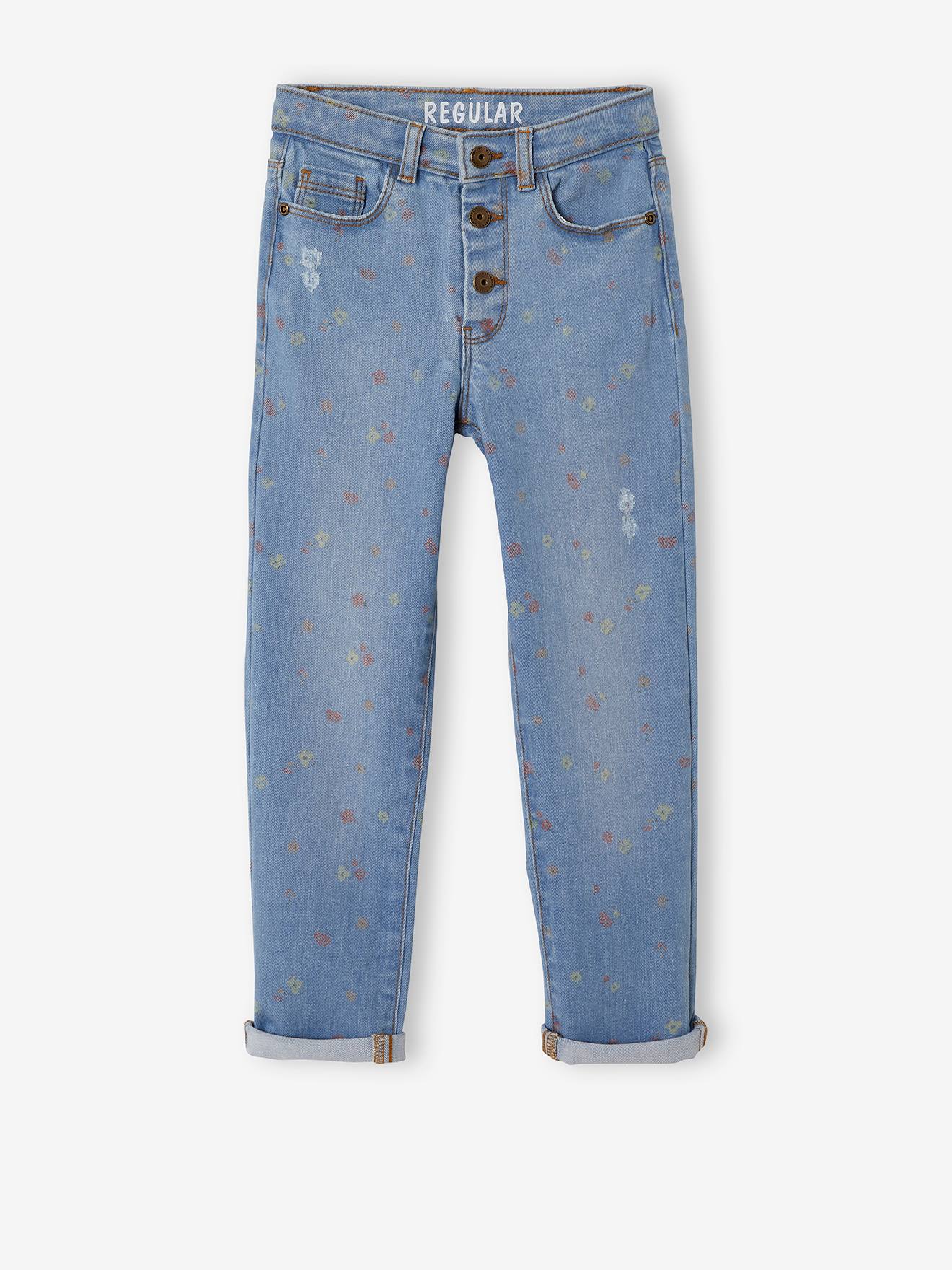 Jean Justice Fille Taille 10R – Noir, Droit, Brodé, Neuf Sans étiquette