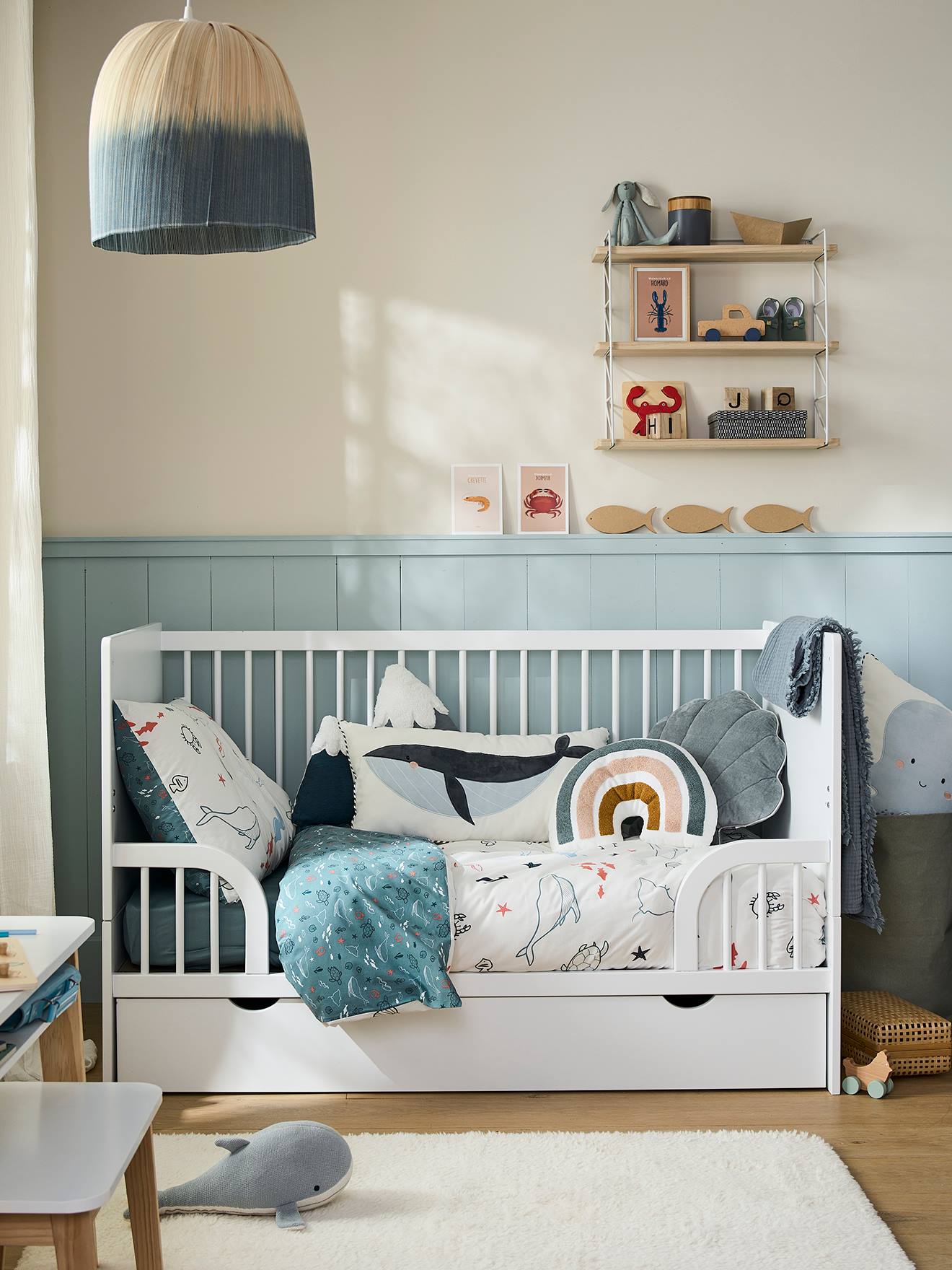 Lit Bébé évolutif 70x140cm HOLIDAYS blanc (Vertbaudet) - Image 1