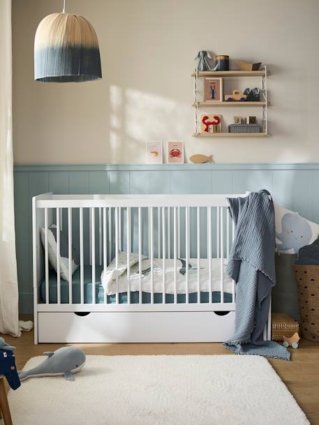 Vertbaudet - Lit Bébé évolutif 70x140cm HOLIDAYS blanc