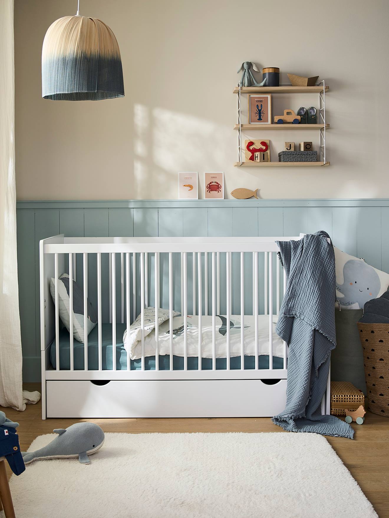 Lit Bébé évolutif 70x140cm LIGNE HOLIDAYS blanc