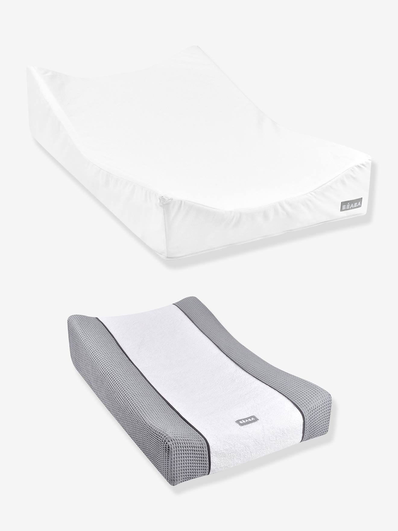 Matelas à langer et drap-housse de protection + drap-housse Sofalange certifiés Oekotex blanc