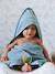 Cape de bain personnalisable et gant de toilette blanc+bleu moyen+framboise+ocre+rose poudré+vert bleuté+vert céladon 7 - vertbaudet enfant 