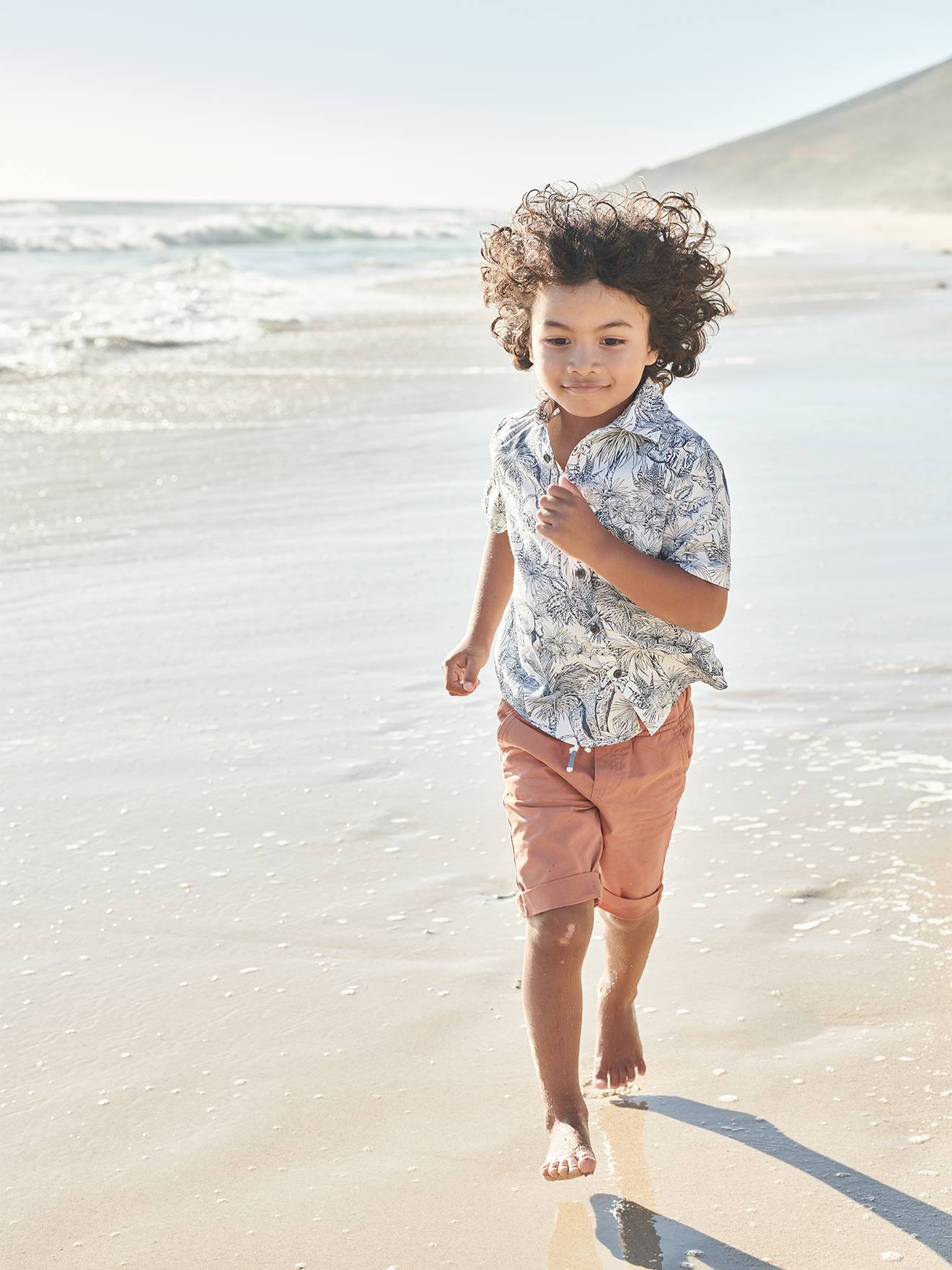 Short Bermuda Garçon TU 9 Ans Gris Polyester, Fermeture Crochet – Très Bon état