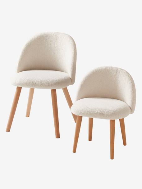 Chaise fausse fourrure enfant cannelle+ivoire+kaki 13 - vertbaudet enfant 