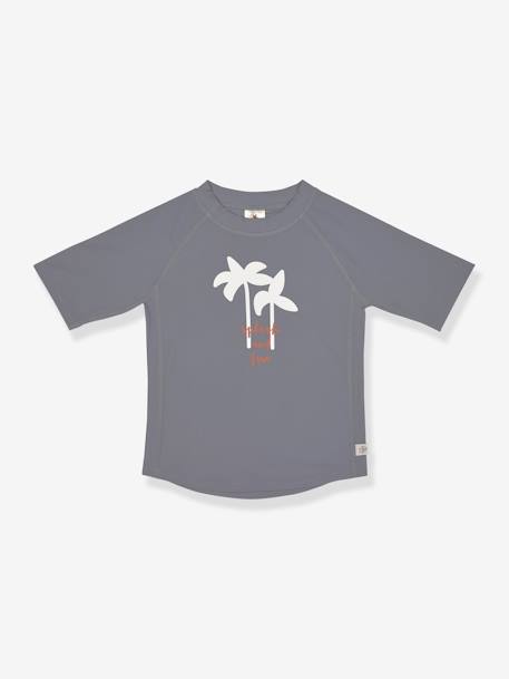 T-shirt manches courtes anti-UV LÄSSIG blanc imprimé+écru+gris+rouille 8 - vertbaudet enfant 