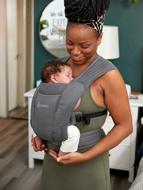 Porte-bébé Embrace Soft Air Flex ERGOBABY gris+noir+vert 6 - vertbaudet enfant 