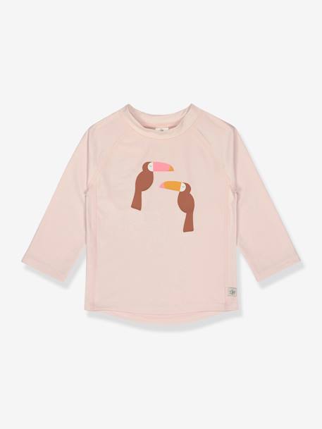 T-shirt anti-UV manches longues LÄSSIG gris imprimé+olive+rose+rose poudré 7 - vertbaudet enfant 