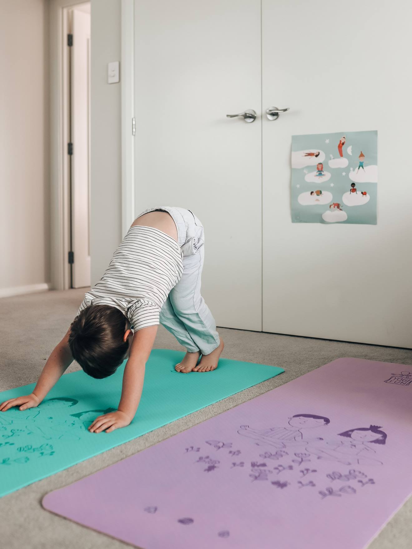Tapis De Yoga Vert - Buki Bleu