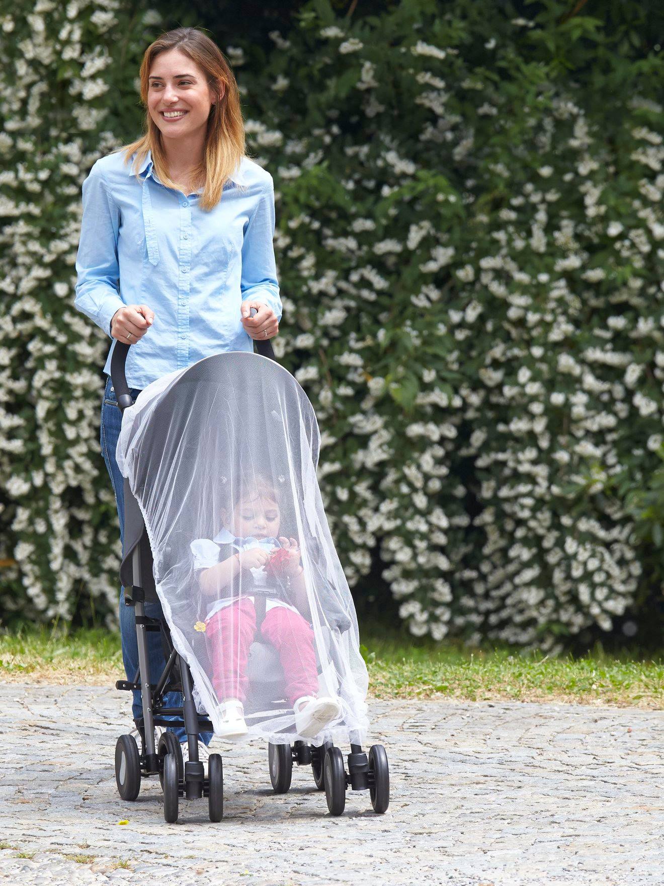 Moustiquaire universelle CHICCO pour poussette blanc