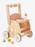 Chariot de marche poussette en bois FSC® blanc 2 - vertbaudet enfant 