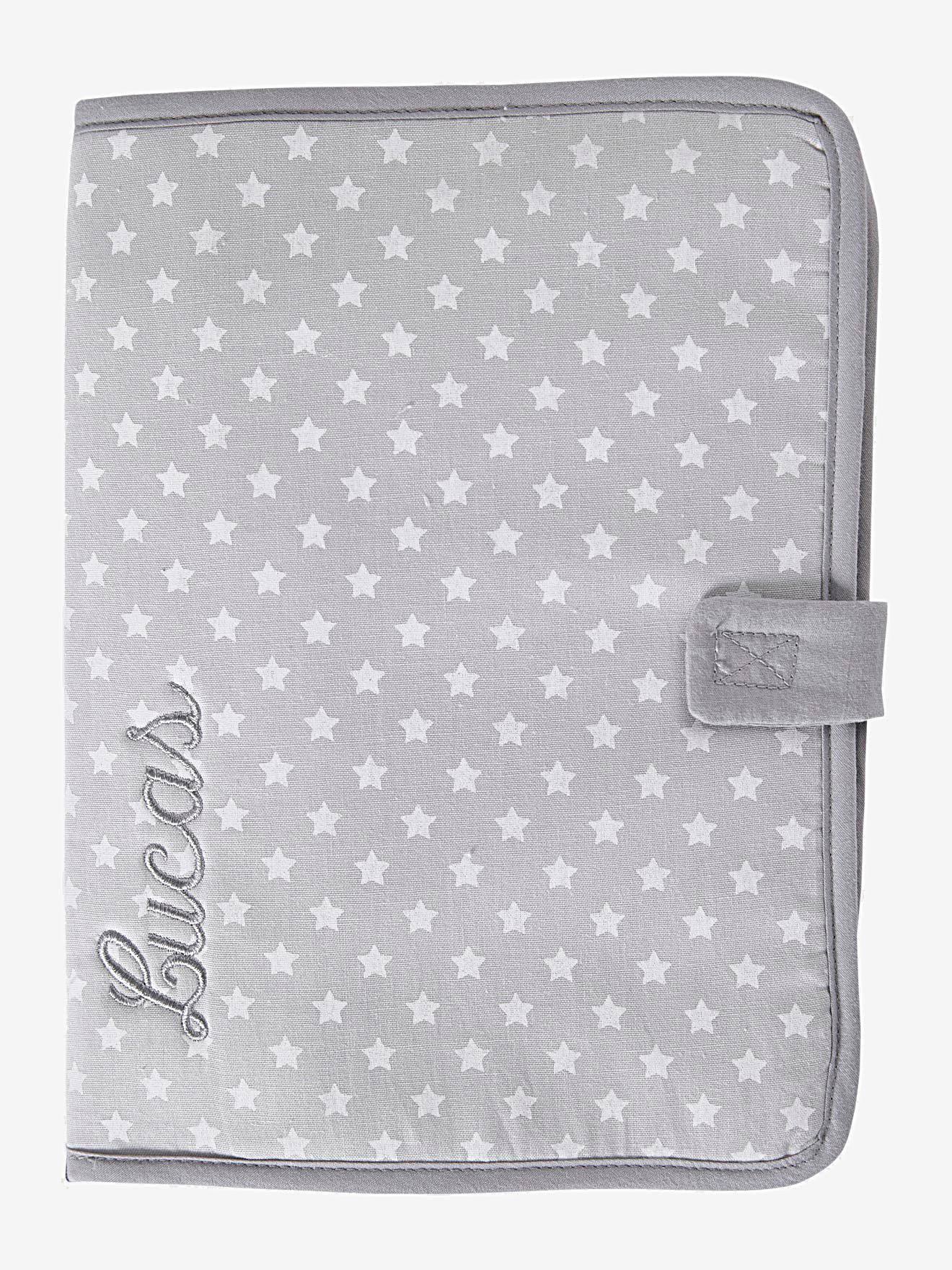 Protège carnet de santé personnalisable gris