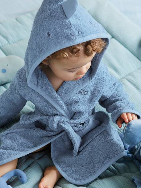 Peignoir bébé PETIT DINO bleu 1 - vertbaudet enfant 