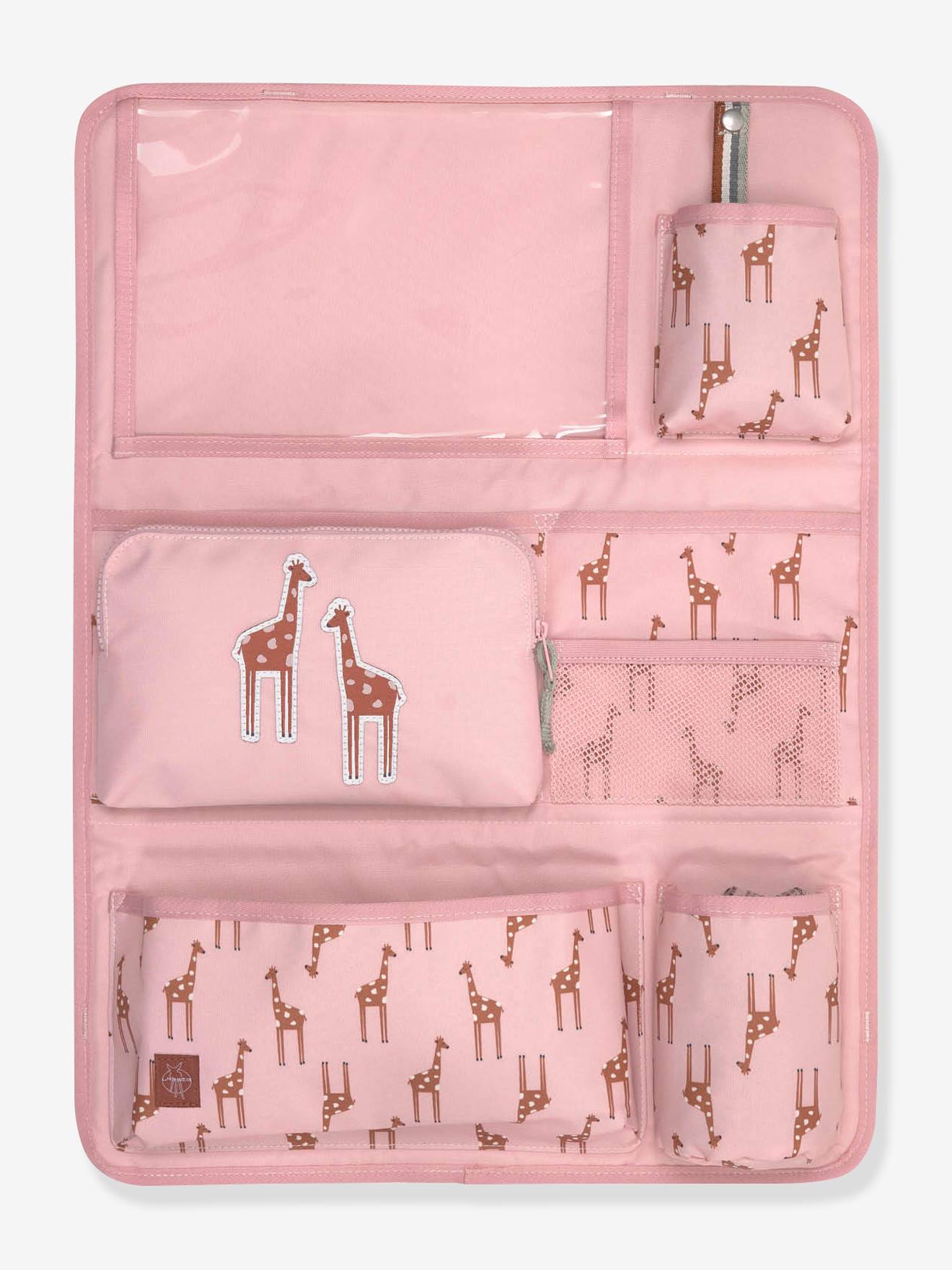 Organisateur de voiture Safari LÄSSIG rose/girafe