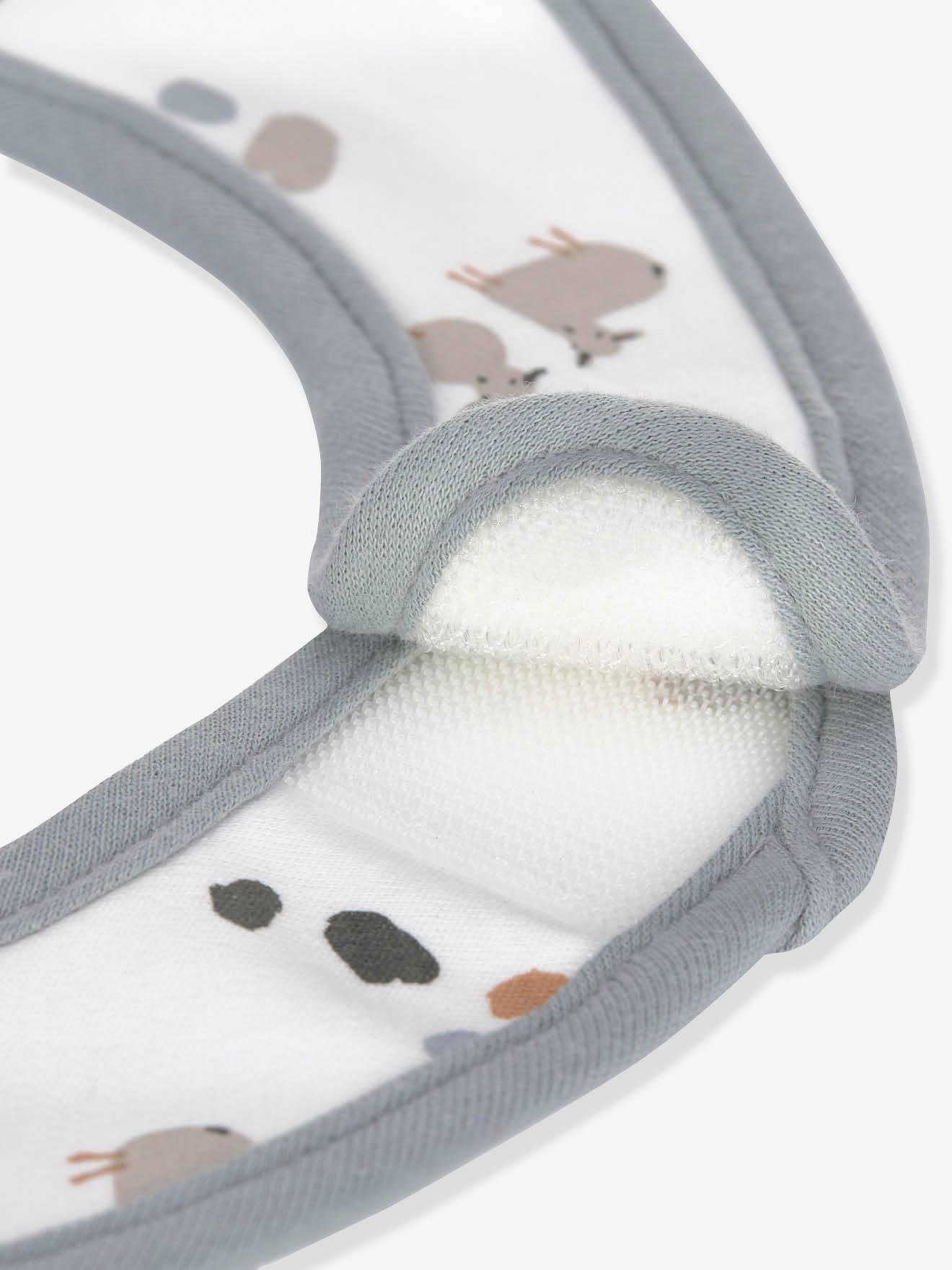 Lot de 5 bavoirs bébé LÄSSIG en coton biologique lot de 5 tiny farmer mouton (Lassig) - Image 1